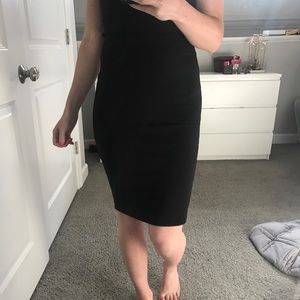 Black pencil skirt